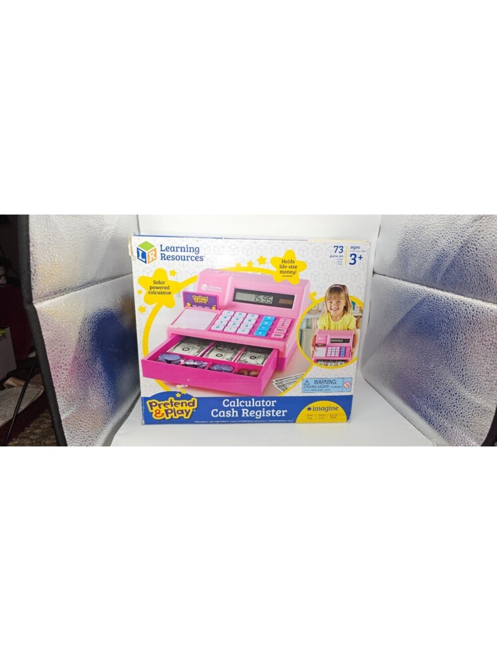Learning Resources Pretend & Play Calculator Cash Register Toy for Kids - Picture 2 of 16